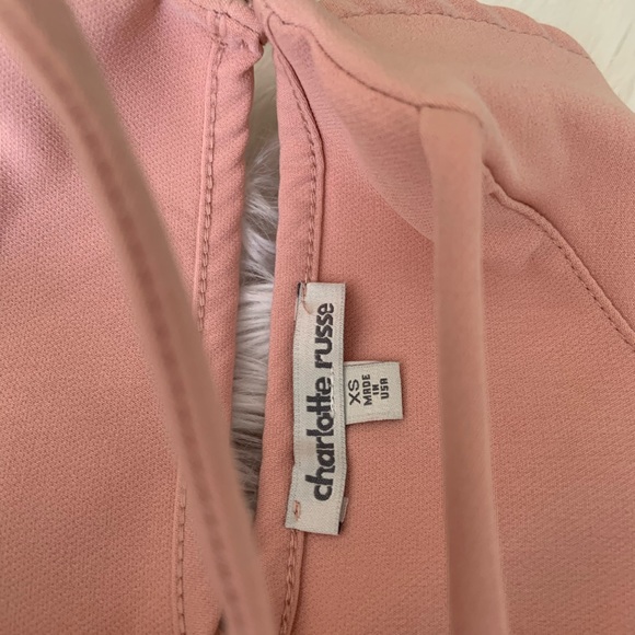 NWT Charlotte Russe Ruffled Cold Shoulder Dress XS - Picture 7 of 8